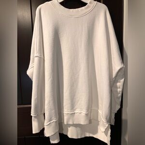 Aerie Oversized White Sweatshirt
